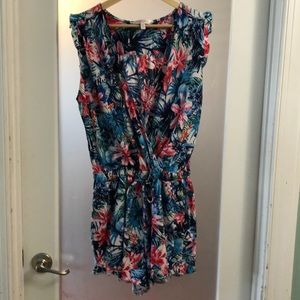 Tropical romper w pockets